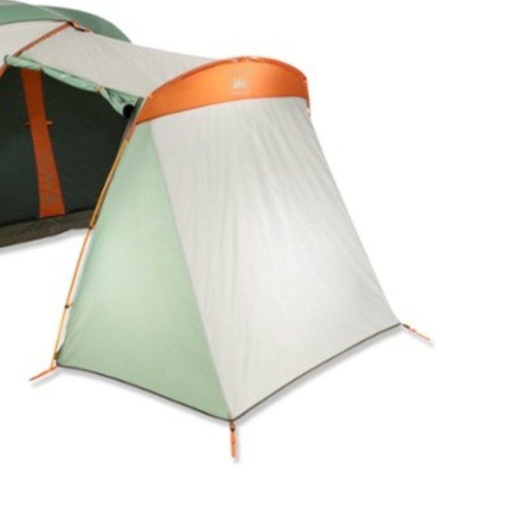 REI Hobitat 6 Vestibule NO POLES Tent Add-On Covered Entryway Green Orange